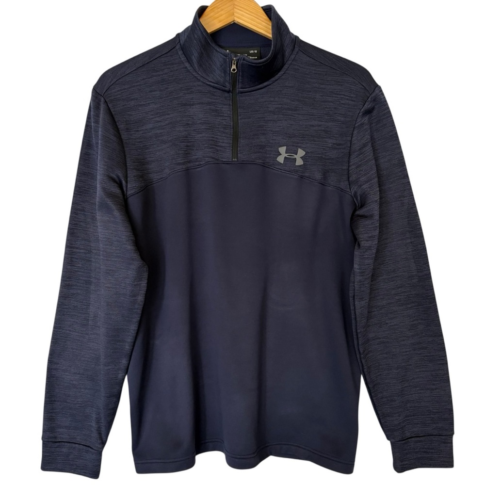 Under Armour Coldgear 1/4 Zip Pullover Size Large Blue